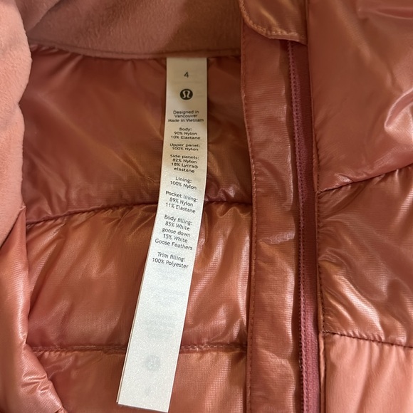 Lululemon Women's Savannah Down For It All Vest Shine Size 4 - Picture 3 of 3